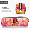 thumbnail image 3 of Honeii Digital Nomad Pink Landscape Pattern Pencil Case, Pencil Pouch, Pencil Case Small, Pencil Pouch Aesthetic, PVC Pencil Pouch, Pencil Bag, Makeup Pouch, 3 of 7