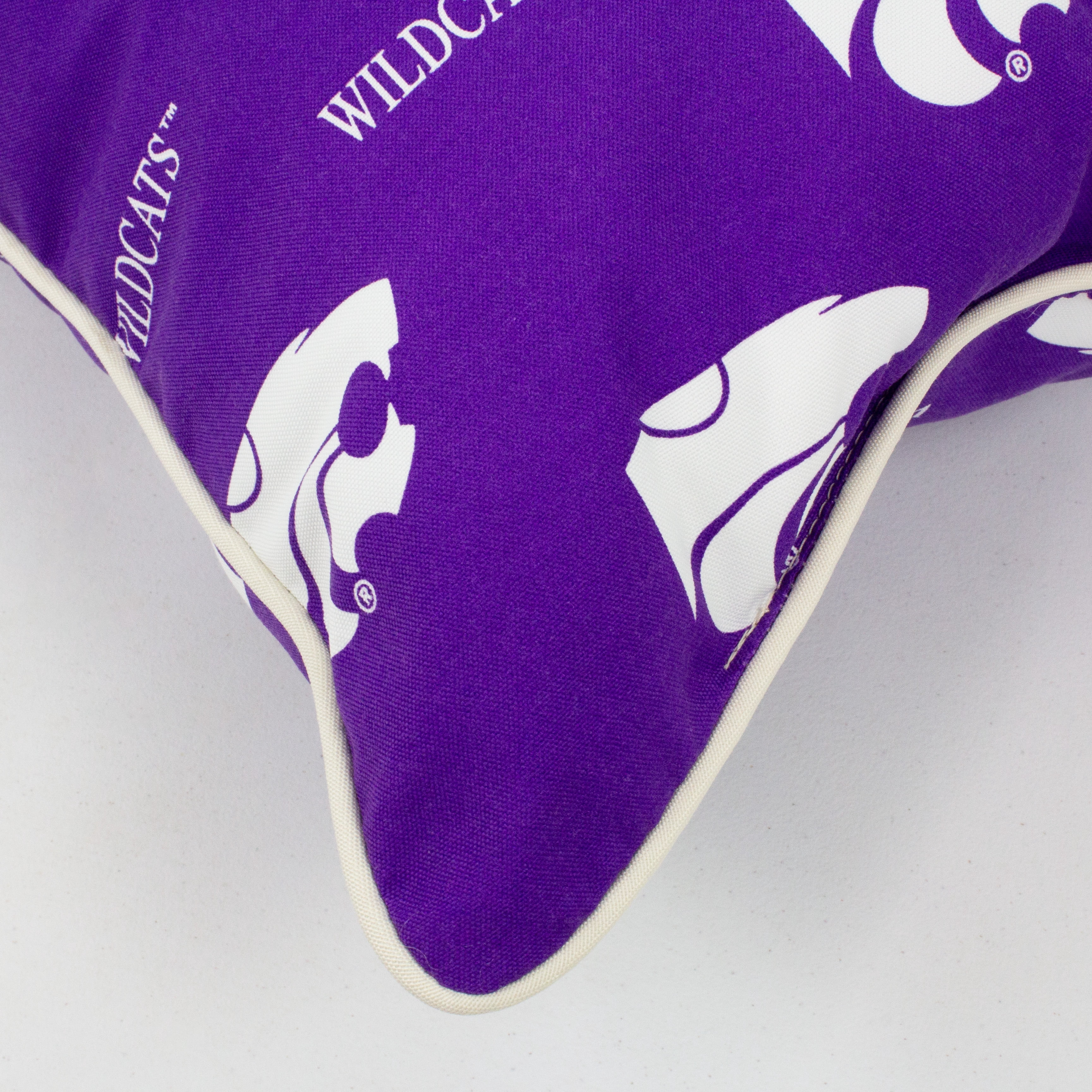 Kansas State Wildcats College Covers Indoor or Outdoor Decorative Pillow Pair, 16 in x 16 in