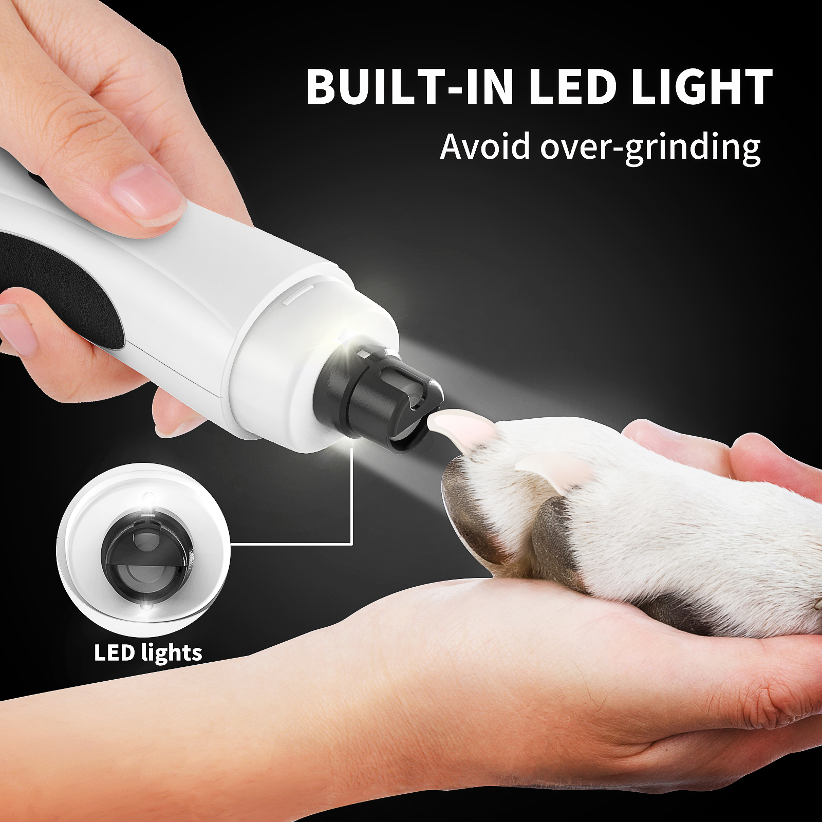 MASBRILL Dog Nail Grinder 2-Speed Electric photo 8