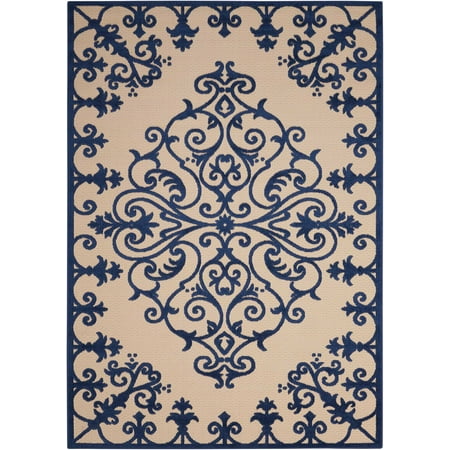 Nourison Aloha Navy Indoor/Outdoor Area Rug