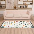 thumbnail image 2 of Yayeee Runner Rug for Bedroom 2'x6' Machine Washable Hallway Non Slip Mat, Beige Vegetables Pattern, 2 of 8
