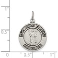 thumbnail image 3 of Sterling Silver Antiqued Saint Francis Of Assisi Medal (22 X 17) Made In United States qc5725, 3 of 5