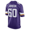thumbnail image 3 of Men's Nike Marcellus Johnson  Purple Minnesota Vikings Team Game Jersey, 3 of 6