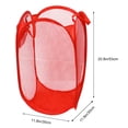 thumbnail image 4 of MERRYHAPY 1Ud Canasta Plegable De Malla Roja Para Organizar Ropa Sucia Y Artículos Varios En Casa, 4 of 4