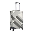 thumbnail image 4 of Multi-Size Suitcase Protective Cover Full Range Double Stitching Invisible Zipper For Travel Business Lightslategray Geometric Lines_3 X-Large, 4 of 8