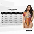 thumbnail image 5 of Rateoe Trio Of Dripping Cones Printed Women Rash Guard Short Sleeve,Tummy control Swimsuit Surfing Swimsuit Bathing Suit Short-sleeved Onesie UPF 50+ -XX-Large, 5 of 7
