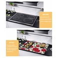 thumbnail image 2 of Large Induction Cooktop Protector Mat Red Roses Stove Top Covers for Electric Stove, Valentine's Day Flowers Leaves Romantic Decorative Stove Burner Cover Mats, Glass Top Stove Cover, 2 of 7