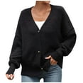 thumbnail image 2 of Cardigans Légers pour Femmes Mode Décontractée Couleur Cardigan à Manches Longues Cardigans Légers pour Femmes en Liquidation, 2 of 9