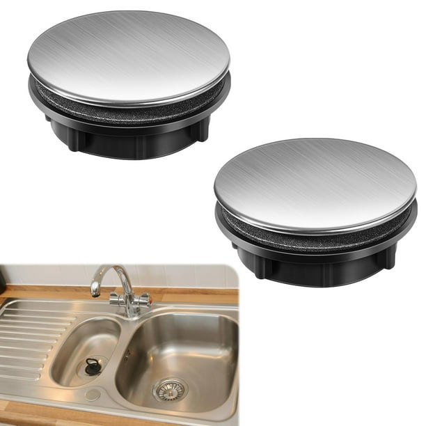 Matsuzay Tapón para orificio de lavabo, práctico y fácil de instalar, para grifo de acero inoxidable duradero multifuncional Accesorios de baño