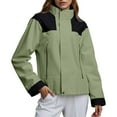 thumbnail image 2 of Rain Jacket for Women Men Fall Outdoor Windproof Waterproof Lightweight Breathable Zip Up Hooded Windbreaker Jackets, 2 of 7