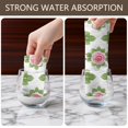 thumbnail image 6 of 4 Pcs Pioneer Flower Floral Print Pattern Funny Kitchen Towels, Microfiber Dish Towels, Kitchen Tea Towels Set 18" X 26", 6 of 6