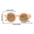 thumbnail image 3 of RuiJiao Cute Round Flower Sunglasses for Baby Girls Flower Shaped Cute Glasses UV Protection Outdoor Beach Girl Boy, 3 of 6