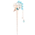 thumbnail image 5 of CIMAXIC Retro Elegant Hairpin with Rhinestones for Decor Use Blue Color 6 Inches Long,6.06"X2.32"X0.39", 5 of 5