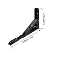thumbnail image 2 of Folding Bracket 9.5 inch 243mm for Shelves Table Desk Wall Mounted Support Collapsible Long Release Arm Carbon Steel, 2 of 4
