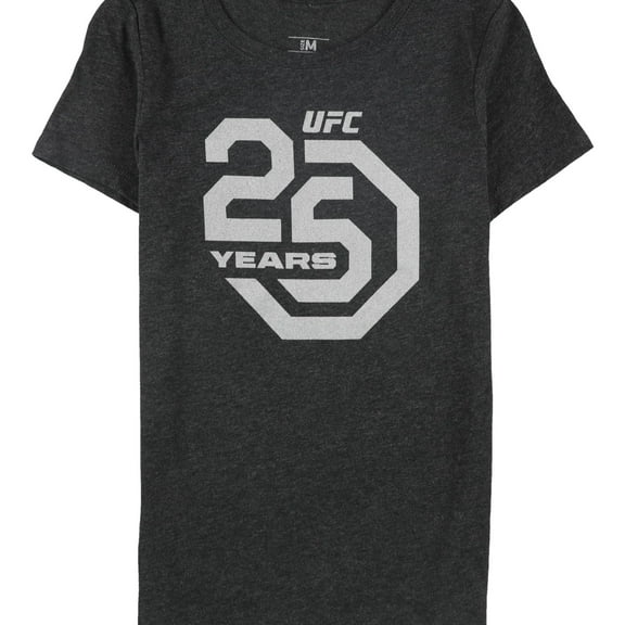 UFC Womens 25 Years Graphic T-Shirt, Black, Medium