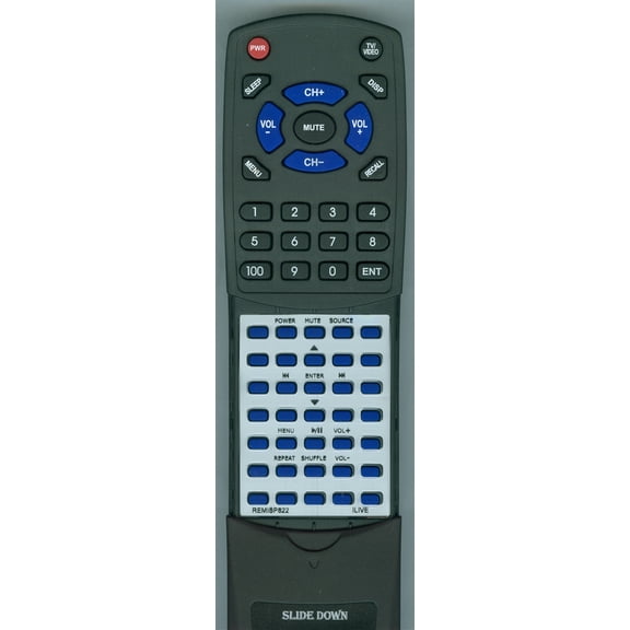 Replacement Remote for iLive REM-ISP822, REMISP822, ISP822B