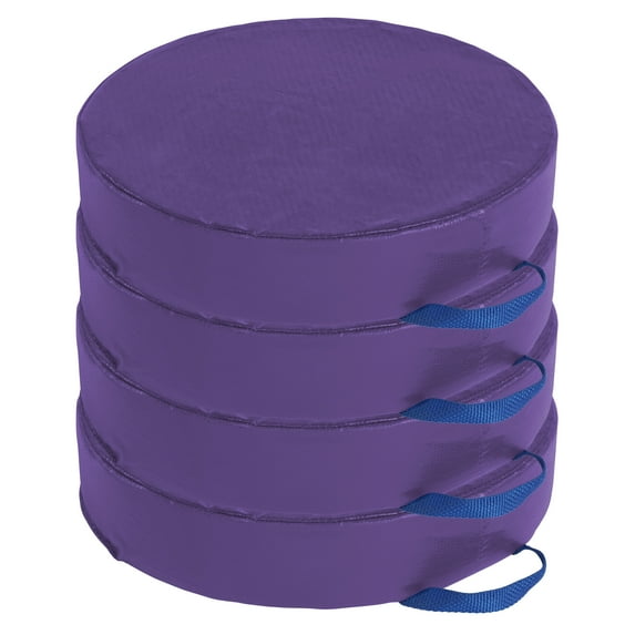 SoftZone® Carry Me Cushion Round 4-Piece - Purple