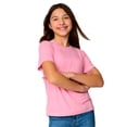thumbnail image 3 of Free Country Girls' Microtech® Crew Neck Shirt Pink XS, 3 of 3