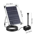 JMXIANG Solar Water Pump Outdoor Fountain Pump Pond Fountain Pump Solar