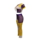 thumbnail image 3 of VISgogo, camisetas y pantalones de manga corta tejidos para mujer, ropa de verano con vendaje frontal en la cintura elástica a juego de colores VISgogo moda, 3 of 5