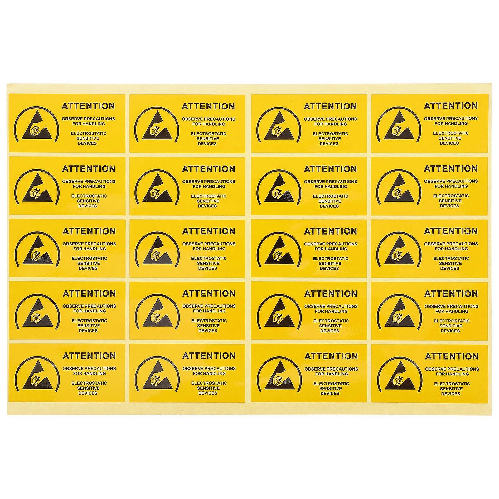 450pcs 60x30mm Static Sensitive Devices Stickers Warning Sign Device ...