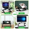 thumbnail image 6 of Uncaged Ergonomics Workez Adjustable Laptop Stand for Desk, Laptop Stand Adjustable Height, Foldable Aluminum Cooling Computer Laptop Holder & Riser for Desk Bed, XL-White, 6 of 9