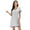 Light Gray, variant on Womens Upgrade Summer Sleepshirts Short Sleeve Above Knee Length Nightgown Soft Sleeping Loungewear Nightshirts,Round Neck Loose Comfy Pajamas Dress Cotton Sleepwear S-2XL Purple