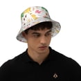 thumbnail image 6 of Daiia Cute Baby Dinosaurs Pattern Bucket Hat - Trendy Cotton Sun Hat for Beach, Golf, Fishing - Fun Outdoor Vacation Boonie for Men and Women, 6 of 9