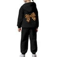 thumbnail image 4 of CONZONE Toddler Girls Sweatsuits 2Pcs Sets Bow Graphic Hoodies Jogger Sweatpants Outfits Fall Winter Clothes for Girls, 4 of 7