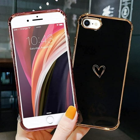 For Compatible With Iphone 7 Iphone 8 Iphone Se Case Cute For Women Heart Pattern Design Crystal Cover For Girls Soft Silicone Protective Shockproof Slim Bumper For Iphone 7 8 Se Black Walmart Canada For Compatible With Iphone 7 Iphone 8 Iphone Se Case Cute For Women Heart Pattern Design Crystal Cover For Girls Soft Silicone Protective Shockproof Slim Bumper For Iphone 7 8 Se Black Walmart Canada