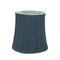 thumbnail image 3 of Aspen Creative 30361-9 Small Bell Shape Chandelier Clip-On Lamp Shade Set (9 Pack), Transitional Design in Washing Blue, 5" bottom width (4" x 5" x 5"), 3 of 7