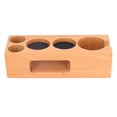 thumbnail image 2 of Coffee Tamper Mat Stand, Healthy Card Slot Design Exquisite Stable Wood Coffee Filter Tamper Holder  for 2.3in Coffee Machine Handle Bracket, 2 of 8