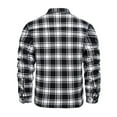 thumbnail image 7 of TACVASEN Men's Flannel Shirt Jacket Cotton Quilted Lined Button Down Plaid Shirt Jacket Winter Warm Heavyweight Coat, 7 of 7