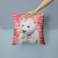 thumbnail image 2 of Love Design with Dog Fabric Decorative Pillow, 2 of 4