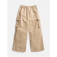 thumbnail image 2 of Wonder Nation Boy’s Wide Leg Cargo Pants, Sizes 4-10, 2 of 3