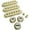 Vintage White, variant on AxLabs Pickup Covers, Knobs, & Switch Tips Set for Strat-Style Guitars - Vintage White, Vintage (52 mm) Black Font