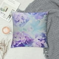 thumbnail image 2 of Nawypu Blue and Purple Pastel Flower Hydrangea Floral Blossom Throw Pillow Covers Decorate Home Living Room Girls Room,Spring Summer Cottagecore Pillowcase Set of, 2 of 5