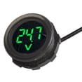 thumbnail image 3 of DC 5-100V LED Voltmeter 3-digit Digital Display Round Two-wire Voltage Meter Voltage Current Monitor Tester For Car Motorcycle, 3 of 9