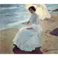 thumbnail image 3 of Joaquín Sorolla 14x12 Black Modern Framed Museum Art Print Titled - Clotilde on the Beach (1904), 3 of 5