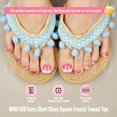 thumbnail image 2 of Puntas para uñas de los pies NOVO OVO, punta francesa, extra corta, blanca, x224, 2 of 8