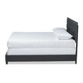 thumbnail image 2 of Wholesale Interiors Ansa Modern Queen Bed Fabric Upholstered Contemporary, Dark Grey, 2 of 7