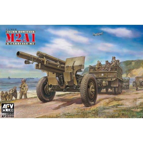 1/35 WWII US 105mm Howitzer M2A1/M2 Carriage