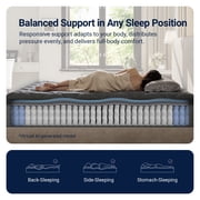 Avenco Noxa 12 Medium Memory Foam Hybrid Pocket Spring Mattress, Queen Size