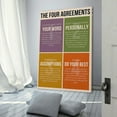 thumbnail image 3 of Four Agreements Poster for Kids Canvas Wall Art Prints Poster Gifts Photo Picture Painting Posters Room Decor Home Decorative 24x36inch(60x90cm), 3 of 6