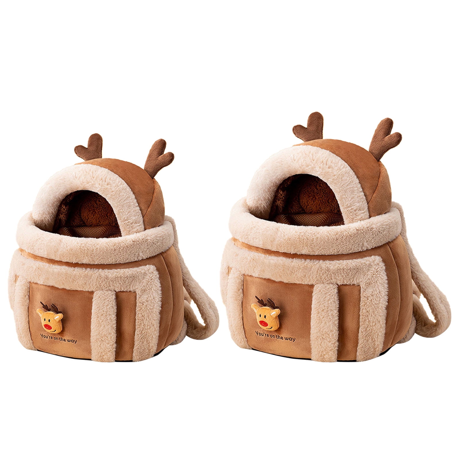 Small Furry Carriers Outdoor Cage Backpacks Bag Cats Dog Winter Travel Accessories