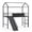 Black, variant on Gymax Twin Size Loft Bed w/Ladder Slide Chalkboard & Metal Slats for Bedroom Dormitory White