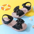 thumbnail image 4 of Toddler Kids Girls Soild Bowknot Princress Shoes Soft Sole Non First Walkers Prewalker Beach Shoes Sandals Toddler Girl Sandals Size 6 Baby Girl Sandals Size 5, 4 of 7