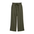 thumbnail image 6 of Delayuji Womens Linen Pant Loose Stretch Pleated High Waisted Straight Leg Pants Relaxed Fit Casual Pant Daily Wear, 6 of 6
