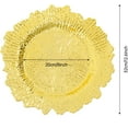 thumbnail image 2 of 24pcs Charger Plates, 13 Inch Disposable Dinner Plates, Round Plastic Table Setting Decor, Underplates for Dinner, Bulk Disposable Charger Plates for Wedding Party Christmas Event (Golden), 2 of 8