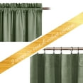 thumbnail image 3 of NICETOWN Velvet Curtains for Bedroom, Thermal Insulated Noise Reducing Energy Efficiency Privacy Luxury Velvet Curtains Room Darkening Rod Pocket Drapes, Sage Green, 52"x96", 2 Panels, 3 of 7